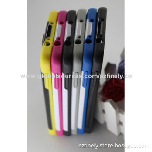 PC + TPU Case for Samsung Note 3, Double Injection with Stand, Multiple Colors Matched